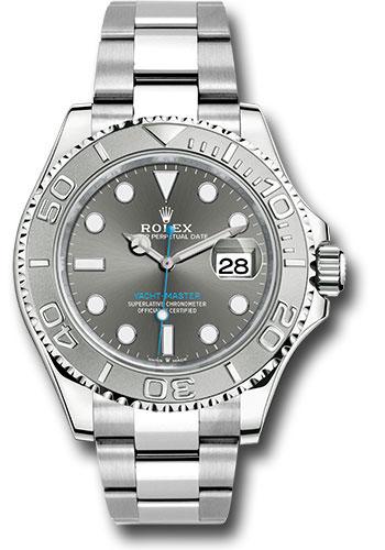 Rolex Steel and Platinum Yacht-Master 40mm Watch - Dark Rhodium Dial - 126622 dkrh